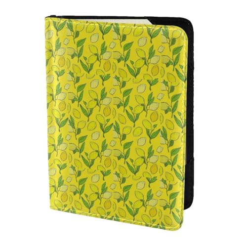YBGHDAA Reisepasshülle mit gelbem Zitronen-Druck, ein Muss für Damen und Herren, Kartenpasshülle, passend für alle gängigen Reisepässe, Schwarz , Einheitsgröße YBGHDAA Reisepasshülle mit gelbem Zitronen-Druck, ein Muss für Damen und Herren, Kartenpasshülle, passend für alle gängigen Reisepässe, Schwarz , Einheitsgröße von YBGHDAA