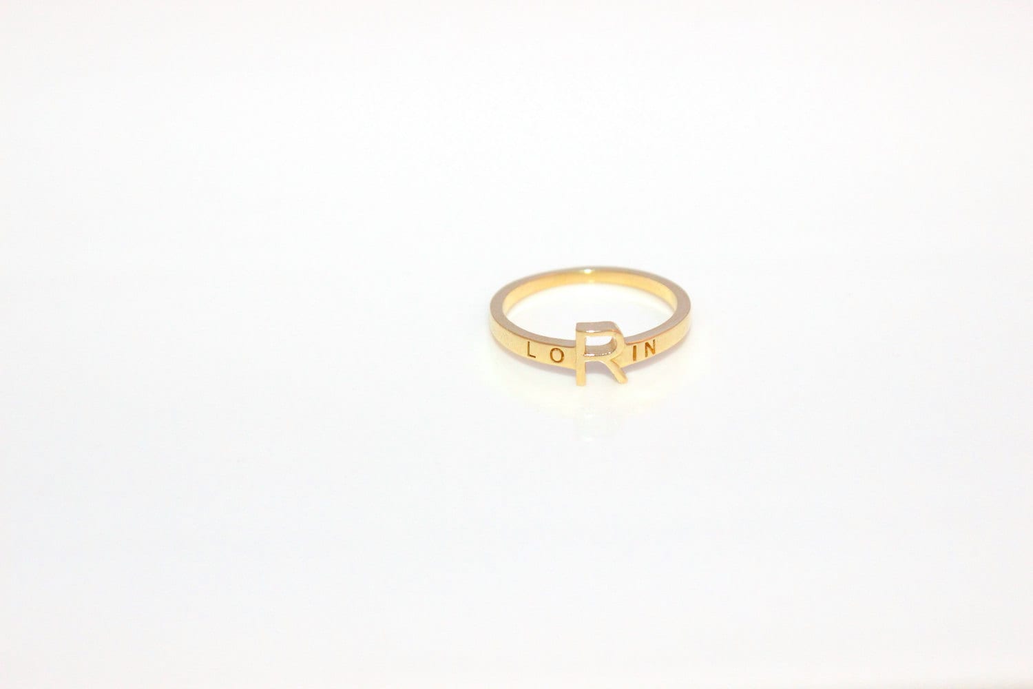 Goldring Mit Gravur, Gravur von YBJewelry