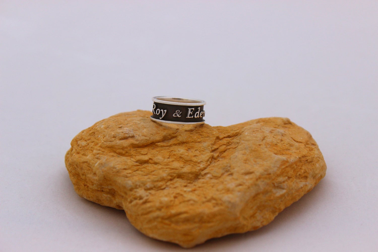 Personalisierter Silberring, Silberring Mit Gravur, Schmuck Nach Maß, Stapelring, Maß von YBJewelry