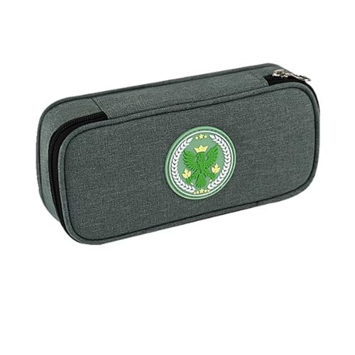 YBNKKUXKN Federmäppchen for die Schulanfangssaison, große Aufbewahrung, mehrere Fächer, Federmäppchen, tragbare Federtasche fürs Büro(Groen) von YBNKKUXKN