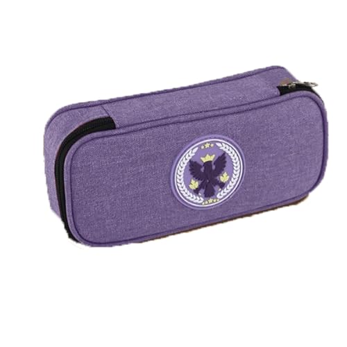 YBNKKUXKN Federmäppchen for die Schulanfangssaison, große Aufbewahrung, mehrere Fächer, Federmäppchen, tragbare Federtasche fürs Büro(Purple) von YBNKKUXKN