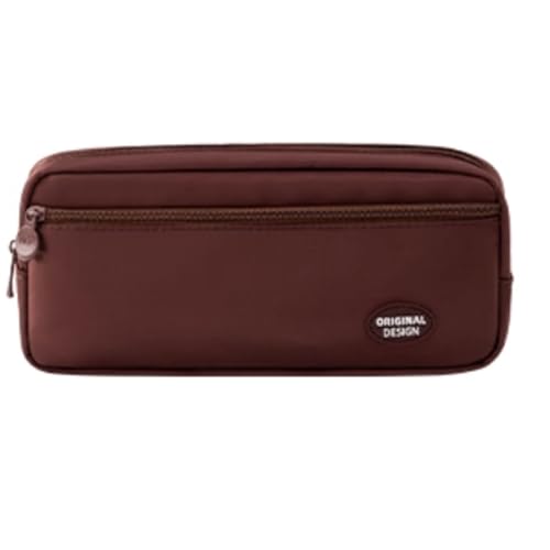 YBNKKUXKN Federmäppchen mit breiter Öffnung, leichte und geräumige Federtasche, Organizer for Schulbedarf der Schüler(Chocolate) von YBNKKUXKN