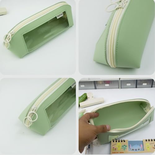 YBNKKUXKN Kleines Federmäppchen, Federmäppchen for Studenten, Münztasche, Kosmetiktasche, Büro-Schreibwaren-Organizer for die Teenager-Schule, Schulanfang(Rose) von YBNKKUXKN