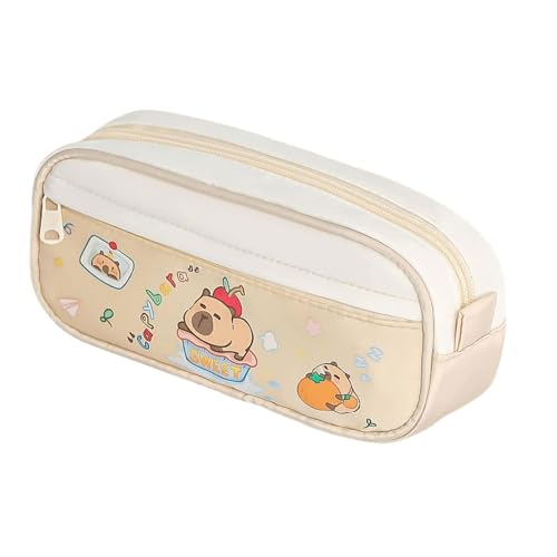 YBNKKUXKN Niedliche Federmäppchen-Tasche, Stiftebox, Organizer-Tasche for Büro, Arbeitsplatzbedarf, Schreibtischzubehör, große Kapazität, tragbar(Bathe) von YBNKKUXKN