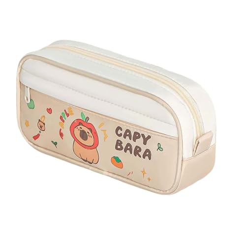 YBNKKUXKN Niedliche Federmäppchen-Tasche, Stiftebox, Organizer-Tasche for Büro, Arbeitsplatzbedarf, Schreibtischzubehör, große Kapazität, tragbar(Fruit) von YBNKKUXKN