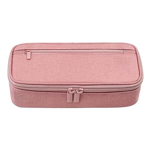 YBNKKUXKN Robustes Federmäppchen, große Aufbewahrungstasche, doppellagig, for Schulbedarf, Büro, College, Teenager, Mädchen, Erwachsene(Rose) von YBNKKUXKN