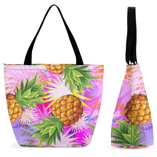 YBQLNP Ananas Farbe Damen Handtasche Shopper Umhängetasche Schultertasche Tragetasche Mit Reißverschluss 28.5x18x32.5cm YBQLNP Ananas Farbe Damen Handtasche Shopper Umhängetasche Schultertasche Tragetasche Mit Reißverschluss 28.5x18x32.5cm von YBQLNP