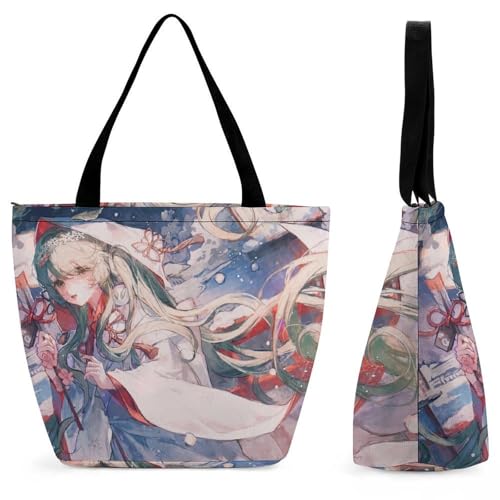 YBQLNP Anime-Mädchen Damen Handtasche Shopper Umhängetasche Schultertasche Tragetasche Mit Reißverschluss 28.5x18x32.5cm YBQLNP Anime-Mädchen Damen Handtasche Shopper Umhängetasche Schultertasche Tragetasche Mit Reißverschluss 28.5x18x32.5cm von YBQLNP