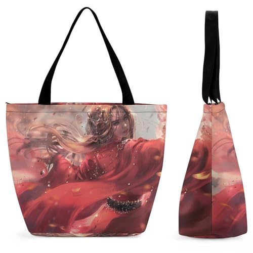 YBQLNP Antikes Mädchen Damen Handtasche Shopper Umhängetasche Schultertasche Tragetasche Mit Reißverschluss 28.5x18x32.5cm YBQLNP Antikes Mädchen Damen Handtasche Shopper Umhängetasche Schultertasche Tragetasche Mit Reißverschluss 28.5x18x32.5cm von YBQLNP