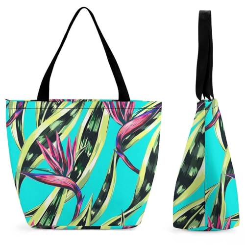 YBQLNP Blau Damen Handtasche Shopper Umhängetasche Schultertasche Tragetasche Mit Reißverschluss 28.5x18x32.5cm von YBQLNP