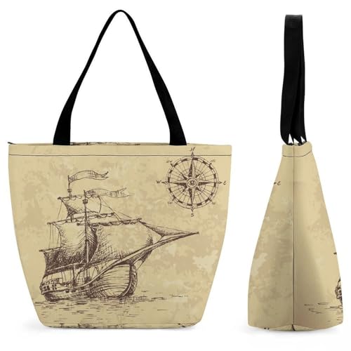 YBQLNP Boots-Kompass Damen Handtasche Shopper Umhängetasche Schultertasche Tragetasche Mit Reißverschluss 28.5x18x32.5cm YBQLNP Boots-Kompass Damen Handtasche Shopper Umhängetasche Schultertasche Tragetasche Mit Reißverschluss 28.5x18x32.5cm von YBQLNP