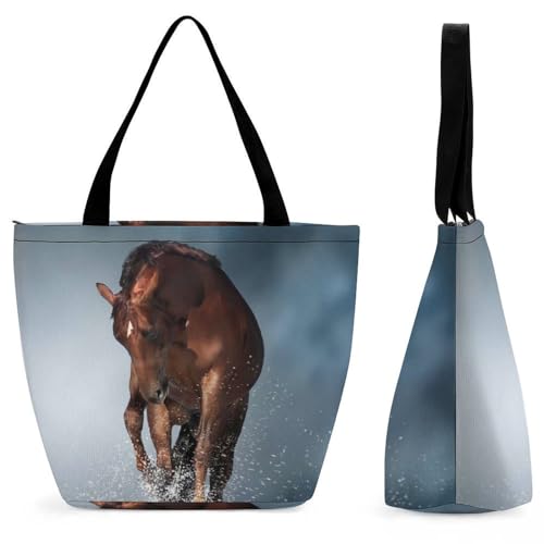 YBQLNP Braunes Damen Handtasche Shopper Umhängetasche Schultertasche Tragetasche Mit Reißverschluss 28.5x18x32.5cm YBQLNP Braunes Damen Handtasche Shopper Umhängetasche Schultertasche Tragetasche Mit Reißverschluss 28.5x18x32.5cm von YBQLNP