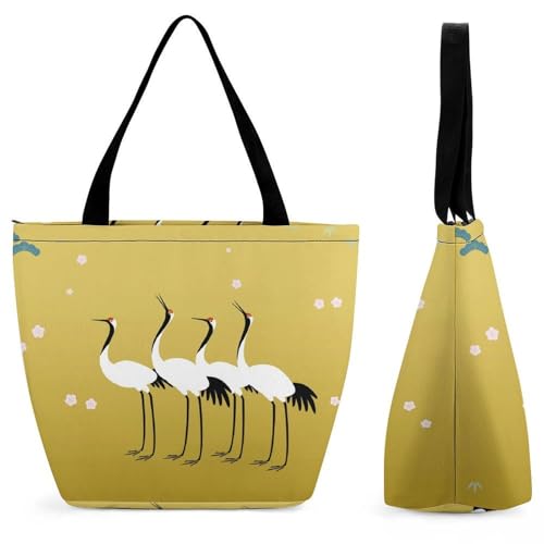 YBQLNP Damen Handtasche Shopper Umhängetasche Schultertasche Tragetasche Mit Reißverschluss 28.5x18x32.5cm von YBQLNP