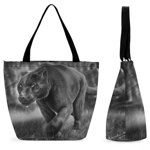 YBQLNP Damen Handtasche Shopper Umhängetasche Schultertasche Tragetasche Mit Reißverschluss 28.5x18x32.5cm von YBQLNP