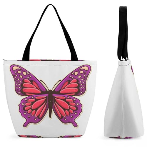 YBQLNP Damen Handtasche Shopper Umhängetasche Schultertasche Tragetasche Mit Reißverschluss 28.5x18x32.5cm von YBQLNP