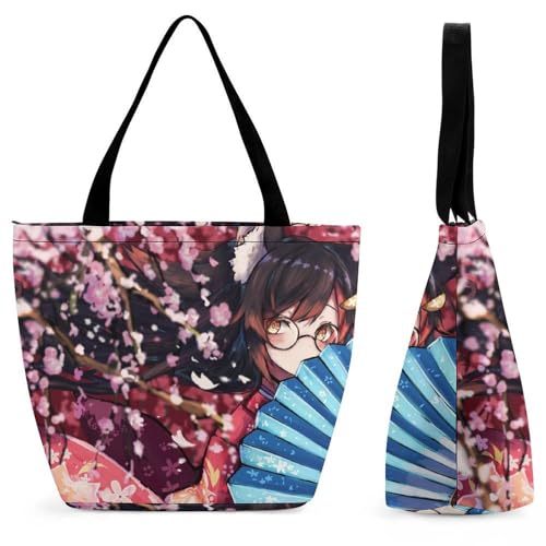 YBQLNP Fächer Mädchen Damen Handtasche Shopper Umhängetasche Schultertasche Tragetasche Mit Reißverschluss 28.5x18x32.5cm YBQLNP Fächer Mädchen Damen Handtasche Shopper Umhängetasche Schultertasche Tragetasche Mit Reißverschluss 28.5x18x32.5cm von YBQLNP