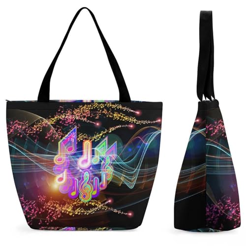 YBQLNP Farbe Note Damen Handtasche Shopper Umhängetasche Schultertasche Tragetasche Mit Reißverschluss 28.5x18x32.5cm YBQLNP Farbe Note Damen Handtasche Shopper Umhängetasche Schultertasche Tragetasche Mit Reißverschluss 28.5x18x32.5cm von YBQLNP