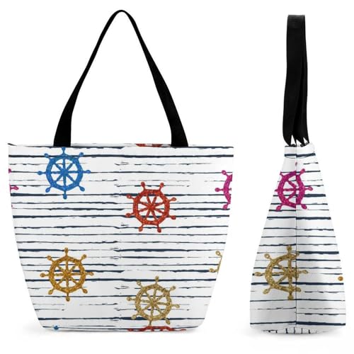 YBQLNP Farbige Ruder Damen Handtasche Shopper Umhängetasche Schultertasche Tragetasche Mit Reißverschluss 28.5x18x32.5cm YBQLNP Farbige Ruder Damen Handtasche Shopper Umhängetasche Schultertasche Tragetasche Mit Reißverschluss 28.5x18x32.5cm von YBQLNP