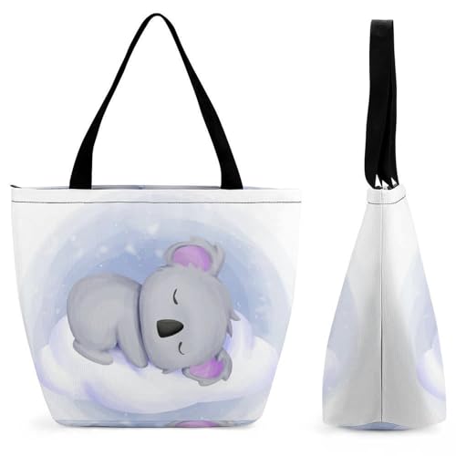 YBQLNP Koala Damen Handtasche Shopper Umhängetasche Schultertasche Tragetasche Mit Reißverschluss 28.5x18x32.5cm YBQLNP Koala Damen Handtasche Shopper Umhängetasche Schultertasche Tragetasche Mit Reißverschluss 28.5x18x32.5cm von YBQLNP