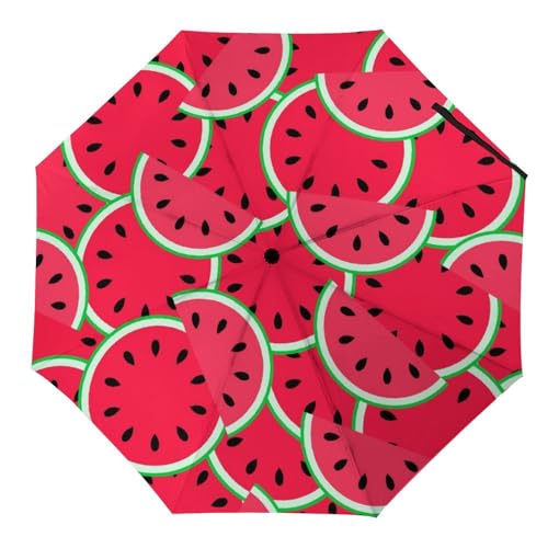 YBQLNP Kompakter Reise Regenschirm Wassermelone Taschenschirm Automatisch Auf Und Zu Faltbarer Sonnenschirm YBQLNP Kompakter Reise Regenschirm Wassermelone Taschenschirm Automatisch Auf Und Zu Faltbarer Sonnenschirm von YBQLNP
