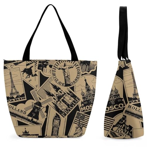 YBQLNP Land Welt Damen Handtasche Shopper Umhängetasche Schultertasche Tragetasche Mit Reißverschluss 28.5x18x32.5cm YBQLNP Land Welt Damen Handtasche Shopper Umhängetasche Schultertasche Tragetasche Mit Reißverschluss 28.5x18x32.5cm von YBQLNP