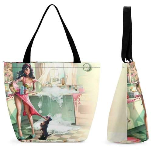 YBQLNP Mädchen Katze Damen Handtasche Shopper Umhängetasche Schultertasche Tragetasche Mit Reißverschluss 28.5x18x32.5cm YBQLNP Mädchen Katze Damen Handtasche Shopper Umhängetasche Schultertasche Tragetasche Mit Reißverschluss 28.5x18x32.5cm von YBQLNP