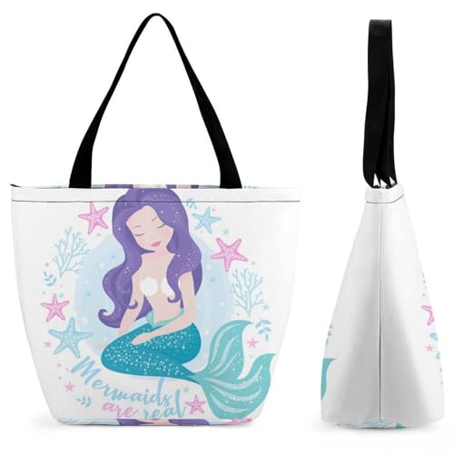 YBQLNP Meerjungfrau Damen Handtasche Shopper Umhängetasche Schultertasche Tragetasche Mit Reißverschluss 28.5x18x32.5cm YBQLNP Meerjungfrau Damen Handtasche Shopper Umhängetasche Schultertasche Tragetasche Mit Reißverschluss 28.5x18x32.5cm von YBQLNP