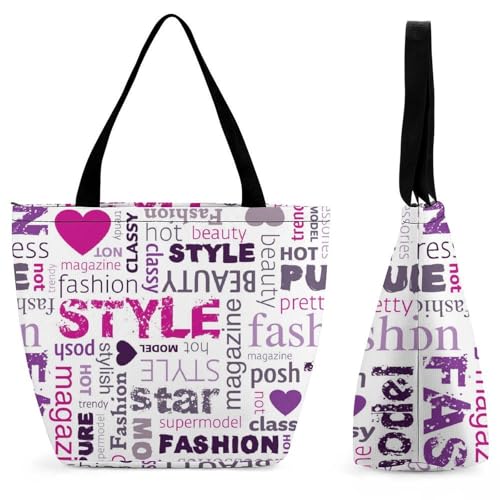 YBQLNP Mode Damen Handtasche Shopper Umhängetasche Schultertasche Tragetasche Mit Reißverschluss 28.5x18x32.5cm von YBQLNP