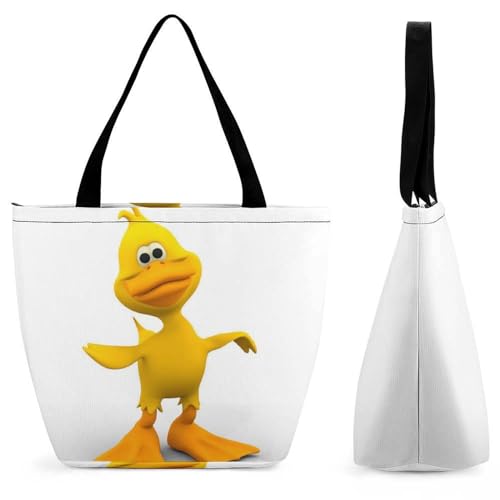 YBQLNP Niedliche Ente Damen Handtasche Shopper Umhängetasche Schultertasche Tragetasche Mit Reißverschluss 28.5x18x32.5cm YBQLNP Niedliche Ente Damen Handtasche Shopper Umhängetasche Schultertasche Tragetasche Mit Reißverschluss 28.5x18x32.5cm von YBQLNP