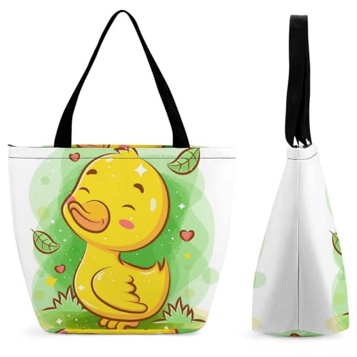 YBQLNP Niedliche Ente Damen Handtasche Shopper Umhängetasche Schultertasche Tragetasche Mit Reißverschluss 28.5x18x32.5cm YBQLNP Niedliche Ente Damen Handtasche Shopper Umhängetasche Schultertasche Tragetasche Mit Reißverschluss 28.5x18x32.5cm von YBQLNP