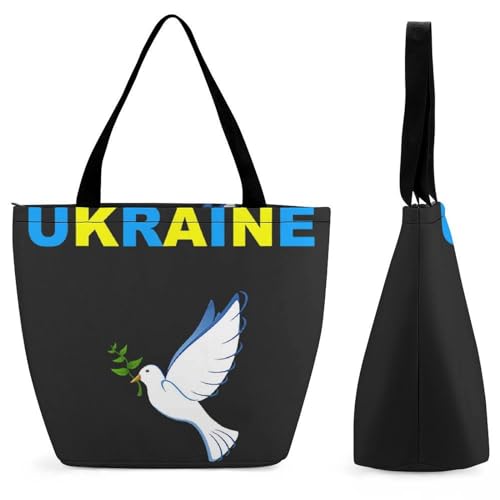 YBQLNP Ukraine Vögel Damen Handtasche Shopper Umhängetasche Schultertasche Tragetasche Mit Reißverschluss 28.5x18x32.5cm YBQLNP Ukraine Vögel Damen Handtasche Shopper Umhängetasche Schultertasche Tragetasche Mit Reißverschluss 28.5x18x32.5cm von YBQLNP