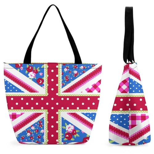 YBQLNP Union Jack Damen Handtasche Shopper Umhängetasche Schultertasche Tragetasche Mit Reißverschluss 28.5x18x32.5cm YBQLNP Union Jack Damen Handtasche Shopper Umhängetasche Schultertasche Tragetasche Mit Reißverschluss 28.5x18x32.5cm von YBQLNP