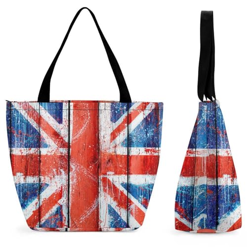 YBQLNP Union Jack Damen Handtasche Shopper Umhängetasche Schultertasche Tragetasche Mit Reißverschluss 28.5x18x32.5cm YBQLNP Union Jack Damen Handtasche Shopper Umhängetasche Schultertasche Tragetasche Mit Reißverschluss 28.5x18x32.5cm von YBQLNP