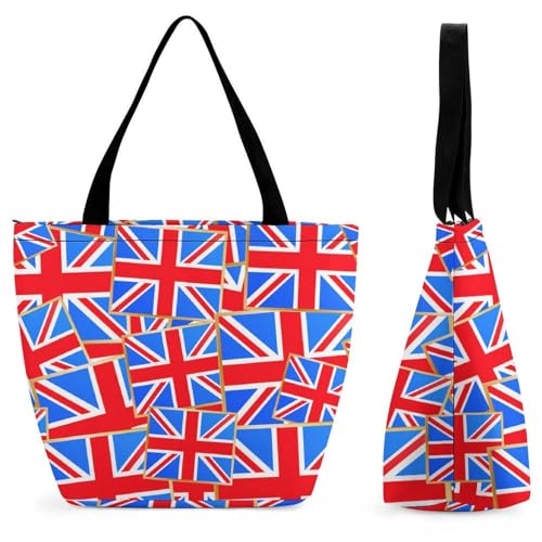 YBQLNP Union Jack Damen Handtasche Shopper Umhängetasche Schultertasche Tragetasche Mit Reißverschluss 28.5x18x32.5cm YBQLNP Union Jack Damen Handtasche Shopper Umhängetasche Schultertasche Tragetasche Mit Reißverschluss 28.5x18x32.5cm von YBQLNP