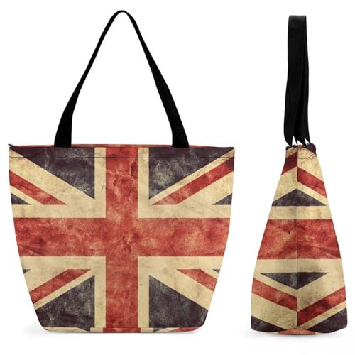 YBQLNP Union Jack Damen Handtasche Shopper Umhängetasche Schultertasche Tragetasche Mit Reißverschluss 28.5x18x32.5cm YBQLNP Union Jack Damen Handtasche Shopper Umhängetasche Schultertasche Tragetasche Mit Reißverschluss 28.5x18x32.5cm von YBQLNP