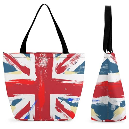 YBQLNP Union Jack Damen Handtasche Shopper Umhängetasche Schultertasche Tragetasche Mit Reißverschluss 28.5x18x32.5cm YBQLNP Union Jack Damen Handtasche Shopper Umhängetasche Schultertasche Tragetasche Mit Reißverschluss 28.5x18x32.5cm von YBQLNP