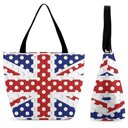 YBQLNP Union Jack Damen Handtasche Shopper Umhängetasche Schultertasche Tragetasche Mit Reißverschluss 28.5x18x32.5cm YBQLNP Union Jack Damen Handtasche Shopper Umhängetasche Schultertasche Tragetasche Mit Reißverschluss 28.5x18x32.5cm von YBQLNP