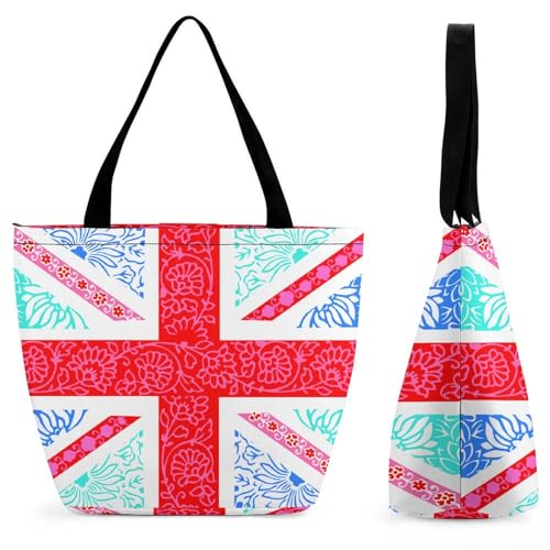 YBQLNP Union Jack Damen Handtasche Shopper Umhängetasche Schultertasche Tragetasche Mit Reißverschluss 28.5x18x32.5cm YBQLNP Union Jack Damen Handtasche Shopper Umhängetasche Schultertasche Tragetasche Mit Reißverschluss 28.5x18x32.5cm von YBQLNP