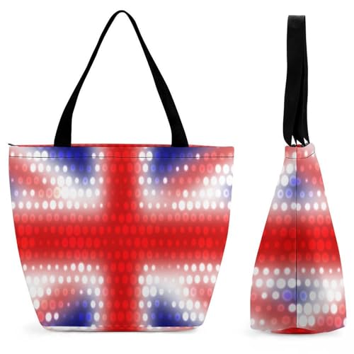 YBQLNP Union Jack Damen Handtasche Shopper Umhängetasche Schultertasche Tragetasche Mit Reißverschluss 28.5x18x32.5cm YBQLNP Union Jack Damen Handtasche Shopper Umhängetasche Schultertasche Tragetasche Mit Reißverschluss 28.5x18x32.5cm von YBQLNP