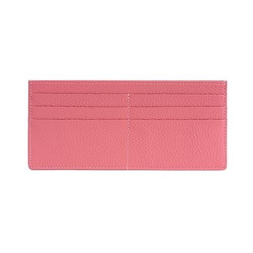 Leder-Slim-Geldbörse für Damen, Geldbörse mit Einer Falte, Geldbörse für Damen, Geldbörse, Kartentasche, niedliche Geldbörsen für Damen, dünne Geldbörse für Damen (Color : Pink) von YBRAVO