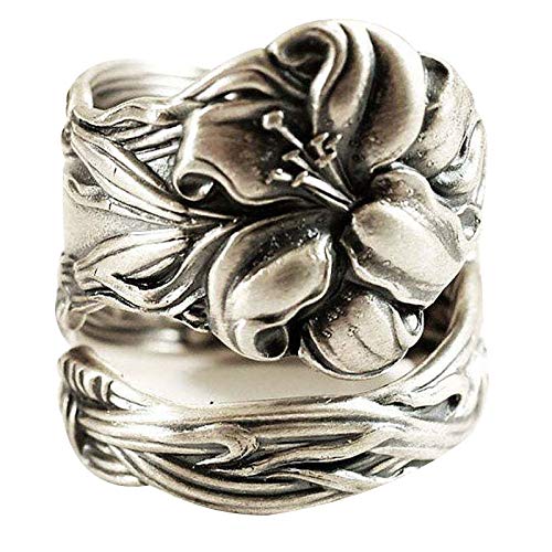 YBWZH Your Personality Fashion Flower Colorful Ring Dark Highligh Rings Heart Toe Ring, Einheitsgröße, Metall, Kein Edelstein von YBWZH