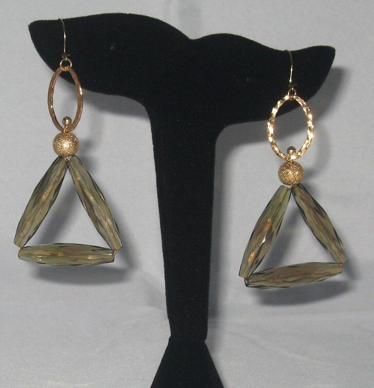 Honig Ohrringe | Nature Rocks Collection Rauchquarz 14K Gold Filled von YBrandCreations
