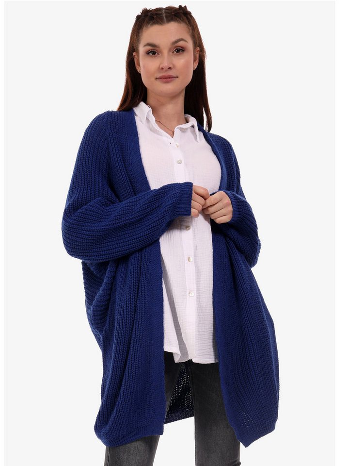 YC Fashion & Style Cardigan Grobstrick-Cardigan im Oversize-Look – One Size (36–52) (1-tlg) in Unifarbe von YC Fashion & Style
