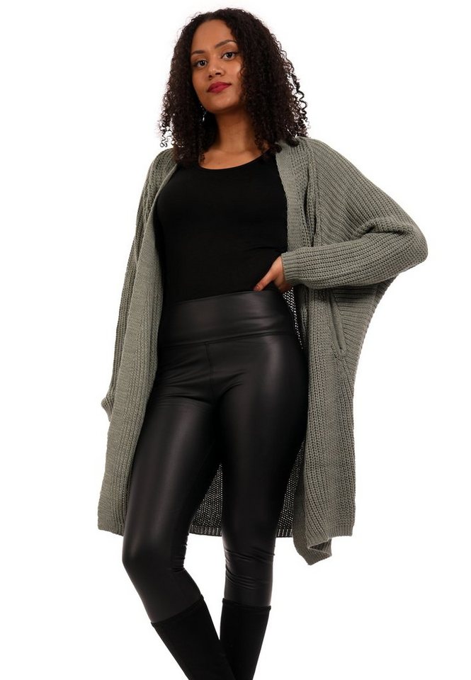 YC Fashion & Style Cardigan Grobstrick-Cardigan im Oversize-Look – One Size (36–52) (1-tlg) in Unifarbe von YC Fashion & Style