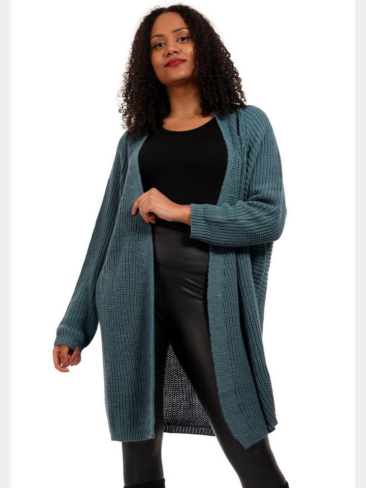 YC Fashion & Style Cardigan Grobstrick-Cardigan im Oversize-Look – One Size (36–52) (1-tlg) in Unifarbe von YC Fashion & Style