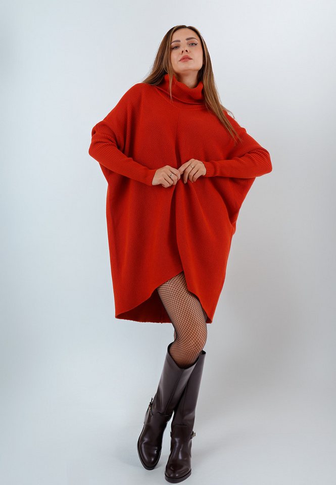 YC Fashion & Style Longpullover „Made in Italy – Oversize-Strickpullover mit Rollkragen“ (1-tlg) in Unifarbe, mit überschnittenen Schultern von YC Fashion & Style