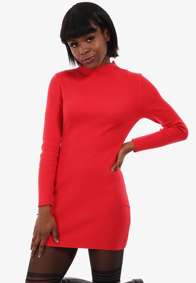 YC Fashion & Style Longpullover Basic Pullover aus Rippstrick (1-tlg) in Unifarbe, mit Stehkragen von YC Fashion & Style