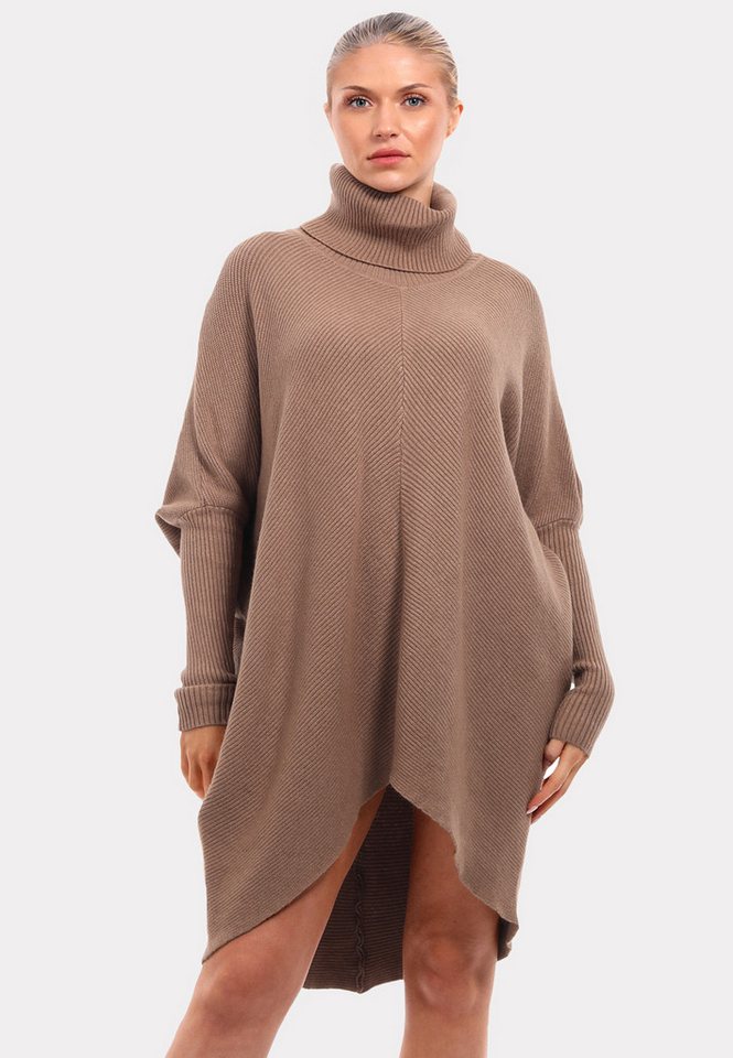 YC Fashion & Style Longpullover „Made in Italy – Oversize-Strickpullover mit Rollkragen“ (1-tlg) in Unifarbe, mit überschnittenen Schultern von YC Fashion & Style
