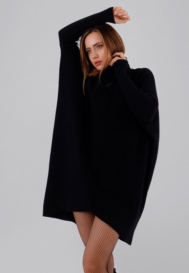 YC Fashion & Style Longpullover „Made in Italy – Oversize-Strickpullover mit Rollkragen“ (1-tlg) in Unifarbe, mit überschnittenen Schultern von YC Fashion & Style