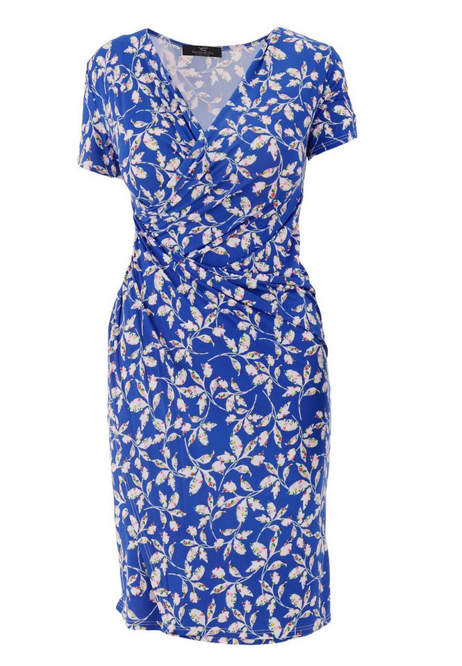 YC Fashion & Style Minikleid Elegantes Wickelkleid mit fließendem Fall Alloverdruck von YC Fashion & Style